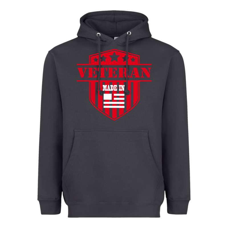 Veteran Made In Usa   Military Heavyweight Hoodie by linhVisuals | Teevron