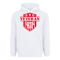 White veteran made in usa   military Heavyweight Hoodie - linhVisuals