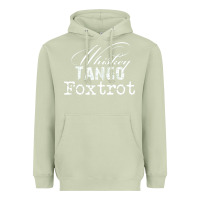 Matcha wtf in military speak   saying Heavyweight Hoodie - linhVisuals