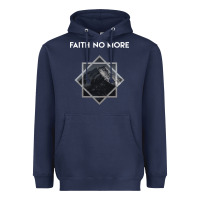 Navy faith no more Heavyweight Hoodie - linhVisuals