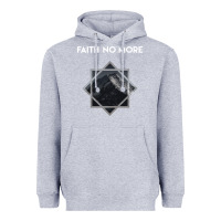Heather Grey faith no more Heavyweight Hoodie - linhVisuals