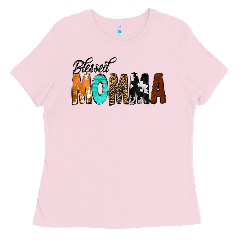 Blessed Momma Ladies Tee by CowCowDesign | Teevron