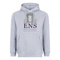 Heather Grey École normale supérieure (paris) Heavyweight Hoodie - linhVisuals