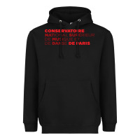 Black logocnsmdp conservatoire de paris Heavyweight Hoodie - linhVisuals