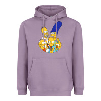 Lavender simpson Heavyweight Hoodie - linhVisuals