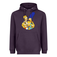 Plum simpson Heavyweight Hoodie - linhVisuals