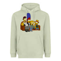 Matcha simpson family Heavyweight Hoodie - linhVisuals