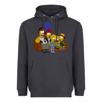 Smoke simpson family Heavyweight Hoodie - linhVisuals