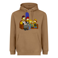 Toasted Coconut simpson family Heavyweight Hoodie - linhVisuals