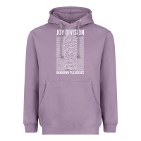 Lavender JOY DIVISION - UNKNOWN PLEASURES Heavyweight Hoodie - linhVisuals