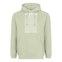 Matcha JOY DIVISION - UNKNOWN PLEASURES Heavyweight Hoodie - linhVisuals
