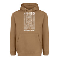 Toasted Coconut JOY DIVISION - UNKNOWN PLEASURES Heavyweight Hoodie - linhVisuals