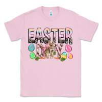 Bubblegum Pink Easter Day with rabbit Classic Tee - HowdyJamesFarm
