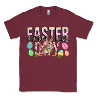 Burgundy Easter Day with rabbit Classic Tee - HowdyJamesFarm