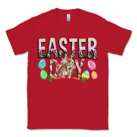 Red Easter Day with rabbit Classic Tee - HowdyJamesFarm