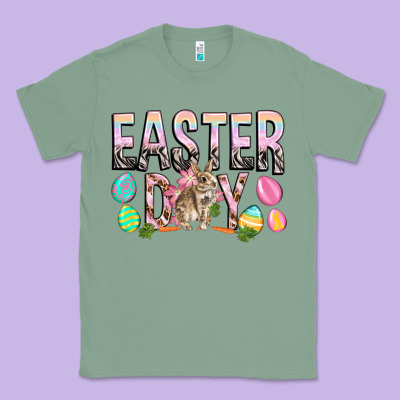 Easter Day With Rabbit Classic Tee Designed By Howdyjamesfarm