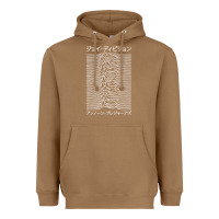 Toasted Coconut JOY DIVISION - UNKNOWN PLEASURES - JAPANESE Heavyweight Hoodie - linhVisuals