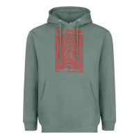 Sage JOY DIVISION - UNKNOWN PLEASURES - JAPANESE Heavyweight Hoodie - linhVisuals