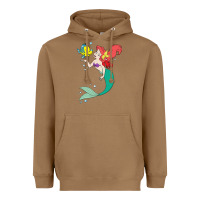 Toasted Coconut ariel mermaid Heavyweight Hoodie - linhVisuals