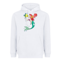 White ariel mermaid Heavyweight Hoodie - linhVisuals