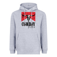 Heather Grey cowboy killer tshirt Heavyweight Hoodie - linhVisuals