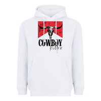 White cowboy killer tshirt Heavyweight Hoodie - linhVisuals