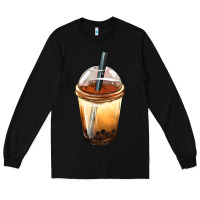Black Bobba cup Long Sleeve Tee - FaDigitalArtStudio