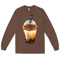 Chestnut Bobba cup Long Sleeve Tee - FaDigitalArtStudio