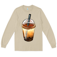 Mushroom Bobba cup Long Sleeve Tee - FaDigitalArtStudio