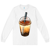 White Bobba cup Long Sleeve Tee - FaDigitalArtStudio