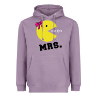 Lavender Mrs Pacman Heavyweight Hoodie - linhVisuals