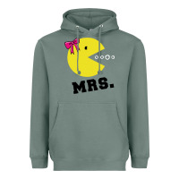 Sage Mrs Pacman Heavyweight Hoodie - linhVisuals