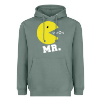 Sage Mr Pacman Heavyweight Hoodie - linhVisuals