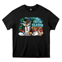 Black its freezin season Heavy Core Tee - CowGirlArtShop