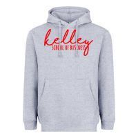 Heather Grey kelley school of business Heavyweight Hoodie - linhVisuals