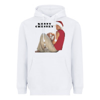 White KENNY CHESNEY Heavyweight Hoodie - linhVisuals