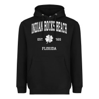 Black indian rocks beach florida vintage shamrock sports zip hoodie Heavyweight Hoodie - linhVisuals
