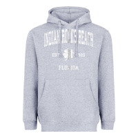 Heather Grey indian rocks beach florida vintage shamrock sports zip hoodie Heavyweight Hoodie - linhVisuals