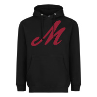 Black Muhlenberg College Heavyweight Hoodie - linhVisuals