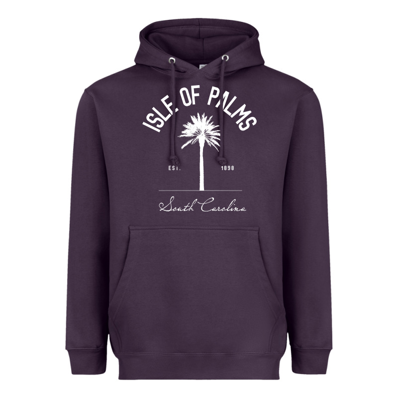Isle Of Palms Sc Palm Tree Isle Of Palms Beach Gift Pullover Hoodie Heavyweight Hoodie by linhVisuals | Teevron