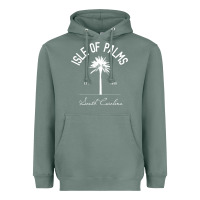 Sage isle of palms sc palm tree isle of palms beach gift pullover hoodie Heavyweight Hoodie - linhVisuals