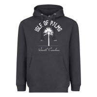 Smoke isle of palms sc palm tree isle of palms beach gift pullover hoodie Heavyweight Hoodie - linhVisuals
