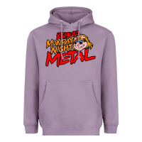 Lavender MONDAY NIGHT METAL Heavyweight Hoodie - linhVisuals