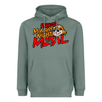 Sage MONDAY NIGHT METAL Heavyweight Hoodie - linhVisuals