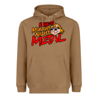 Toasted Coconut MONDAY NIGHT METAL Heavyweight Hoodie - linhVisuals