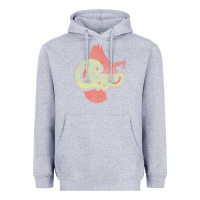 Heather Grey VINTAGE CHICAGO Heavyweight Hoodie - linhVisuals