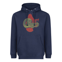 Navy VINTAGE CHICAGO Heavyweight Hoodie - linhVisuals