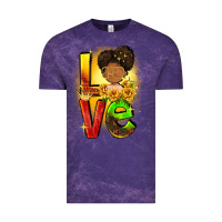 Cloud Purple Love Juneteenth Vintage Tee - FaDigitalArtStudio
