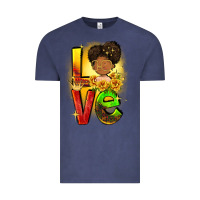 Vintage Denim Love Juneteenth Vintage Tee - FaDigitalArtStudio