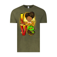 Vintage Olive Love Juneteenth Vintage Tee - FaDigitalArtStudio